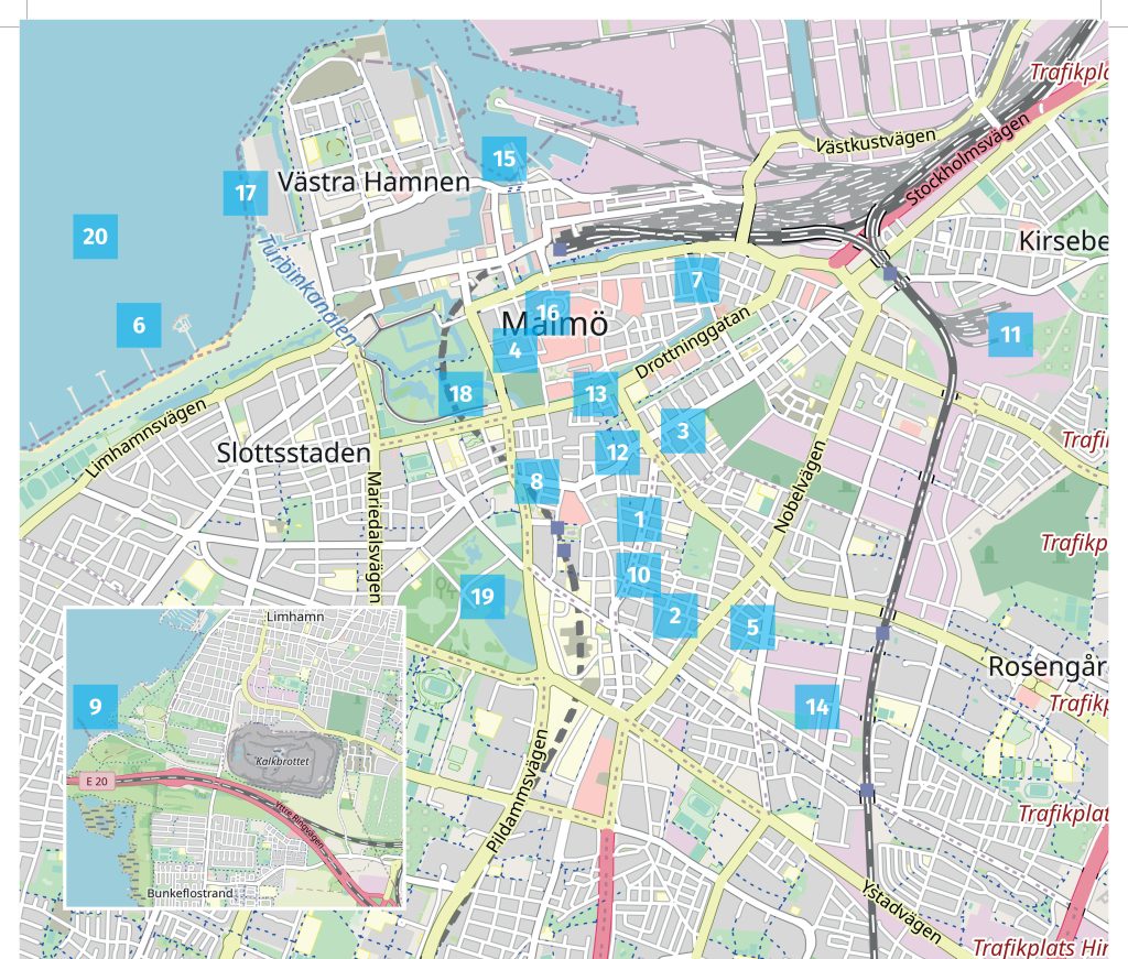 Vill du gå eller cykla i den Tunna Blå Linjens Fotspår?