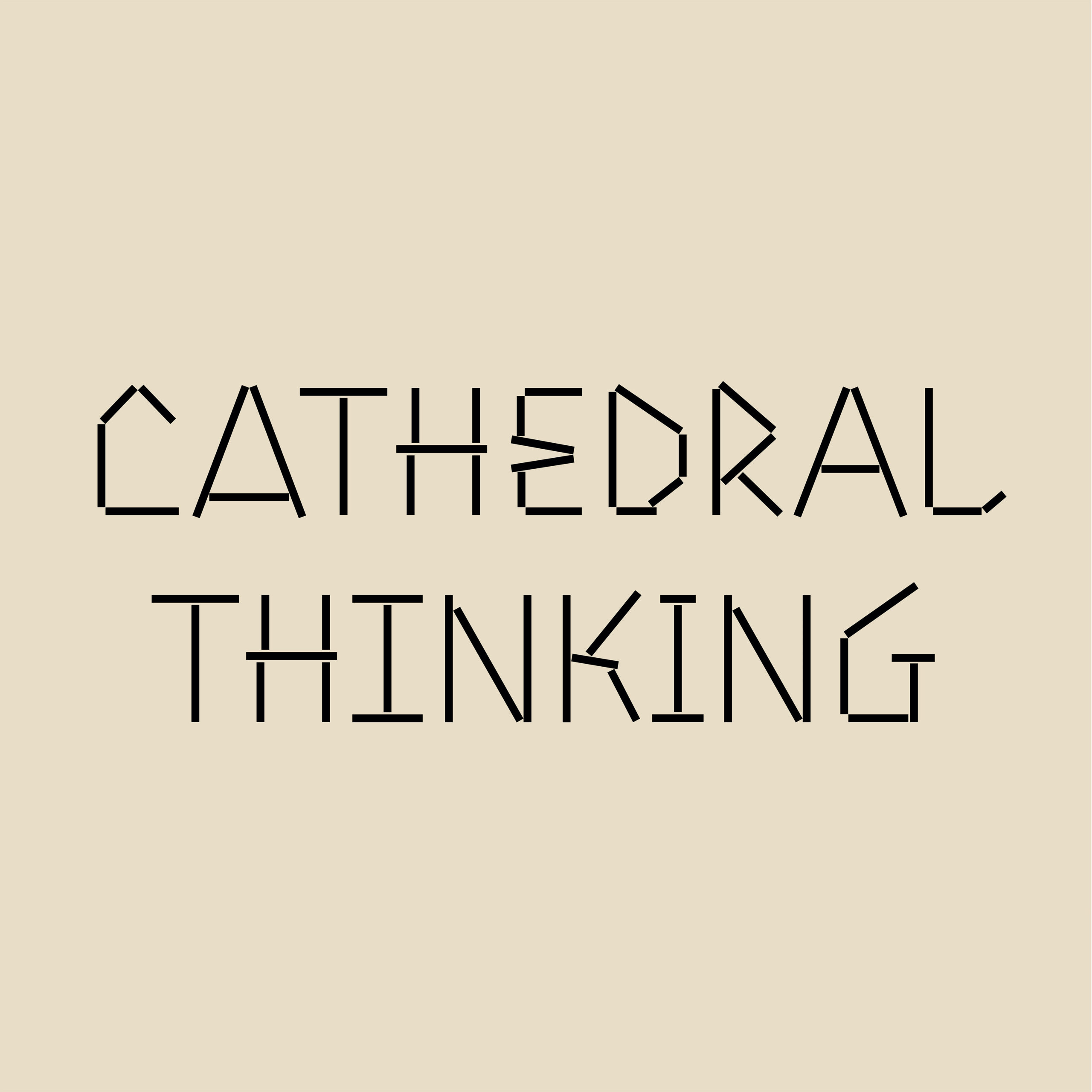 Cathedral Thinking. Logotyp - Design Lisa Olausson